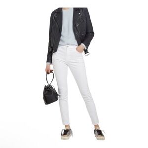NWT J brand jeans womens size 25 white blanc maria skinny mid rise denim